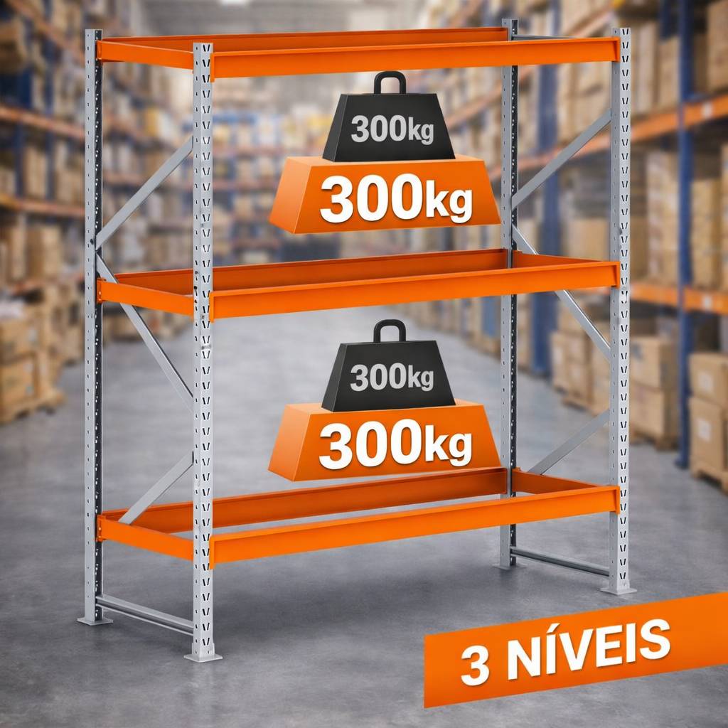 3 Níveis Vazado - 300 Kg