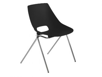 Cadeira Oki - Estrutura Fixa Cromada