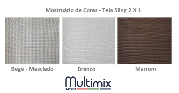  Espreguiçadeira para Piscina Summer - Alumínio Branco, Tela Sling Branco - Empilhável 