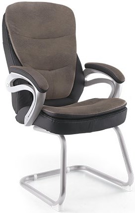 Cadeira Jim - Base Fixa Cromada - Cor Preta