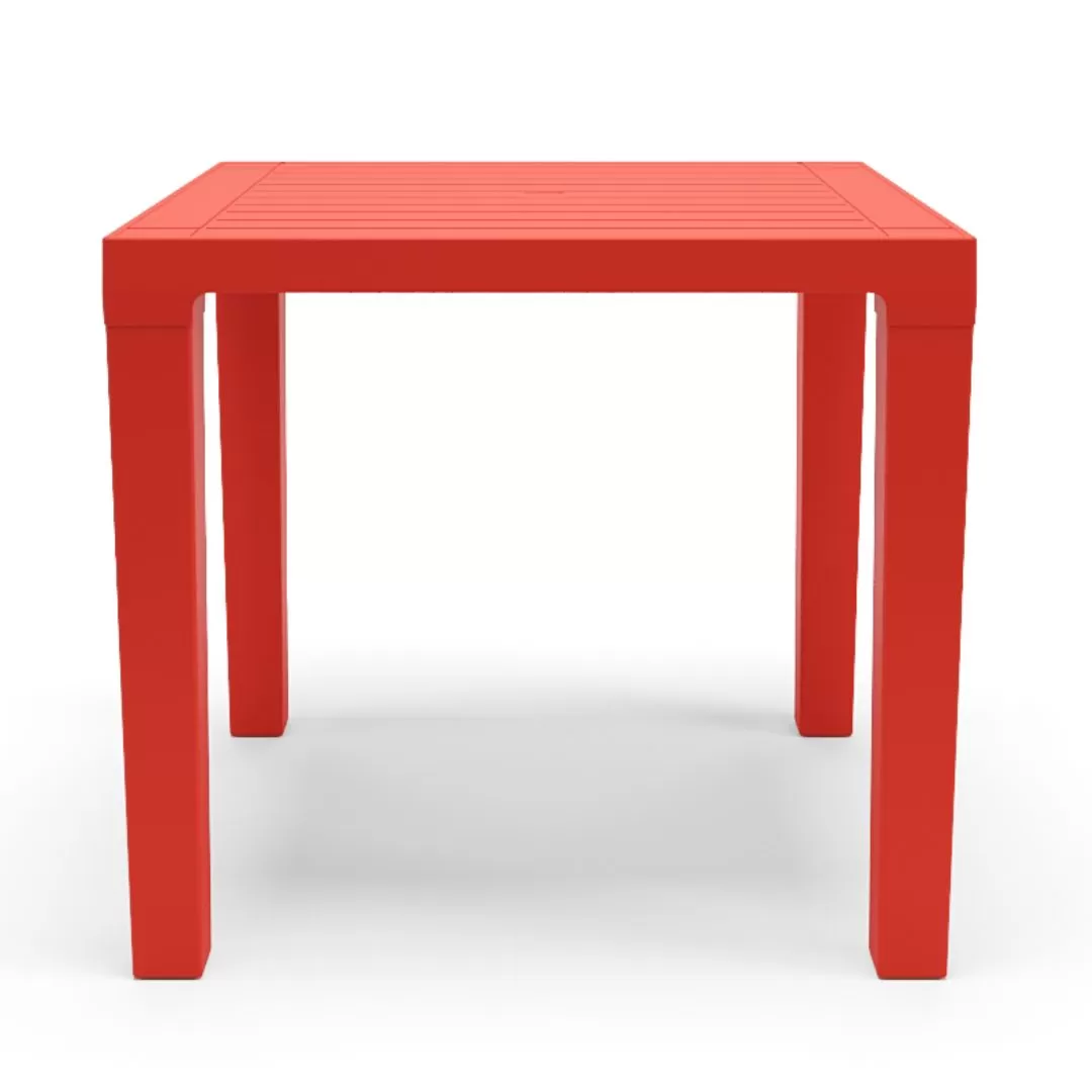 Mesa Quadrada 0,80 x 0,80 Polipropileno - Vermelha Mesa Quadrada 0,80 x 0,80 Polipropileno - Vermelha