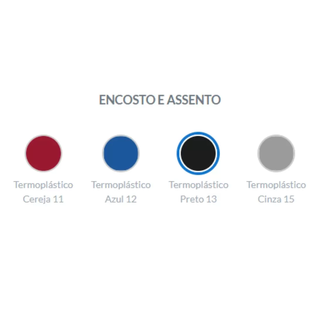 Cadeira Caixa Ergoplax Giratória Com Braço - Assento E Encosto Estofado - Cores