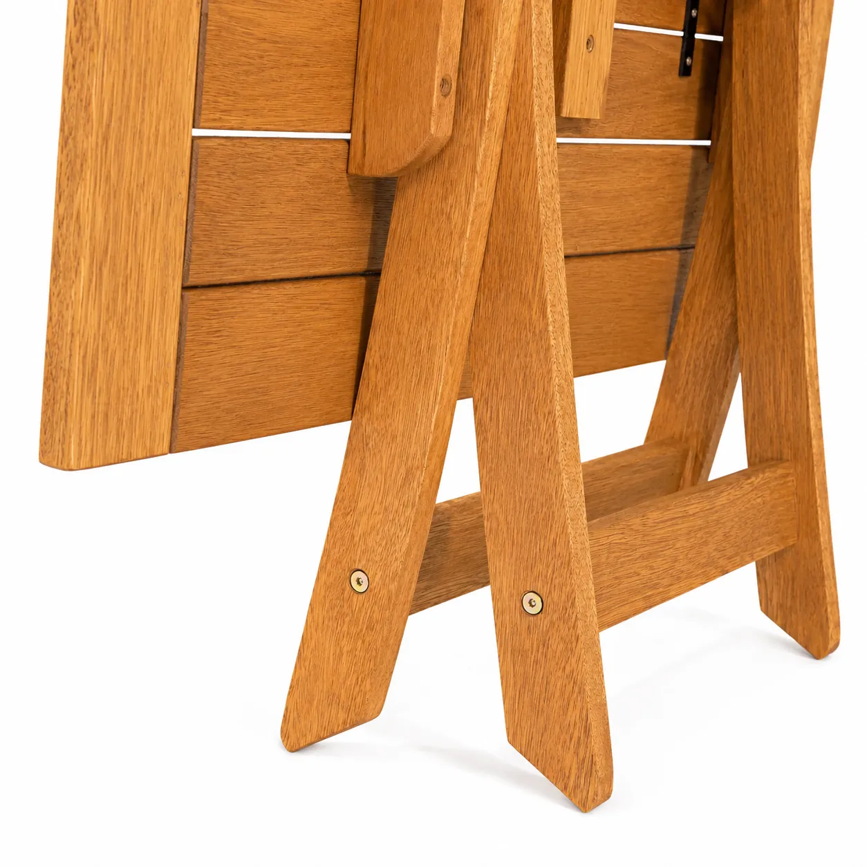 Mesa Madeira Quadrada Dobrável Ø 80 Cm - Stain Jatobá