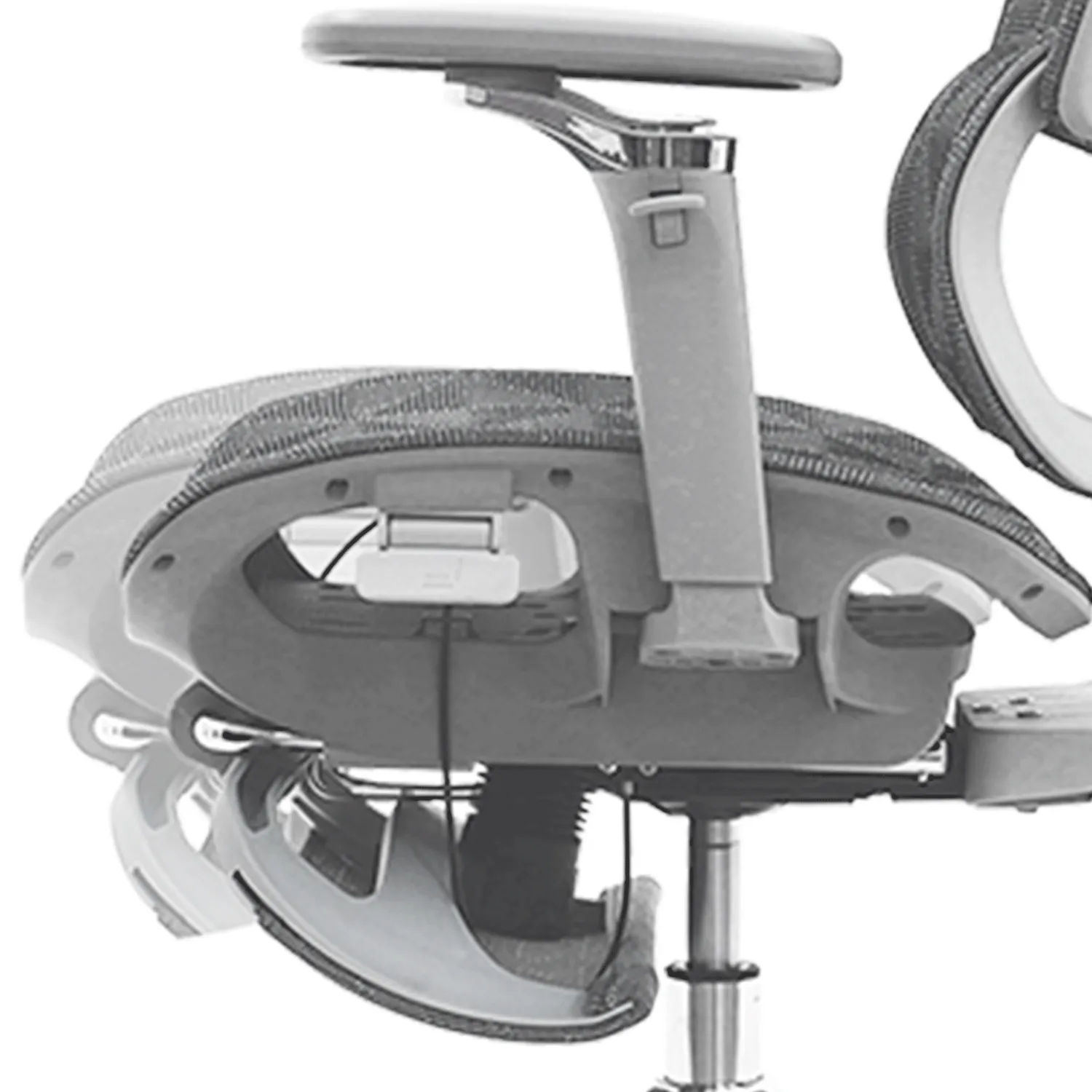 Cadeira de Escritório Bee-X Presidente Cinza