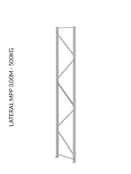 Kit 2,60m Mini Porta Pallet 2,00 X 2,60 X 0,80 - 500 Kg por Nível