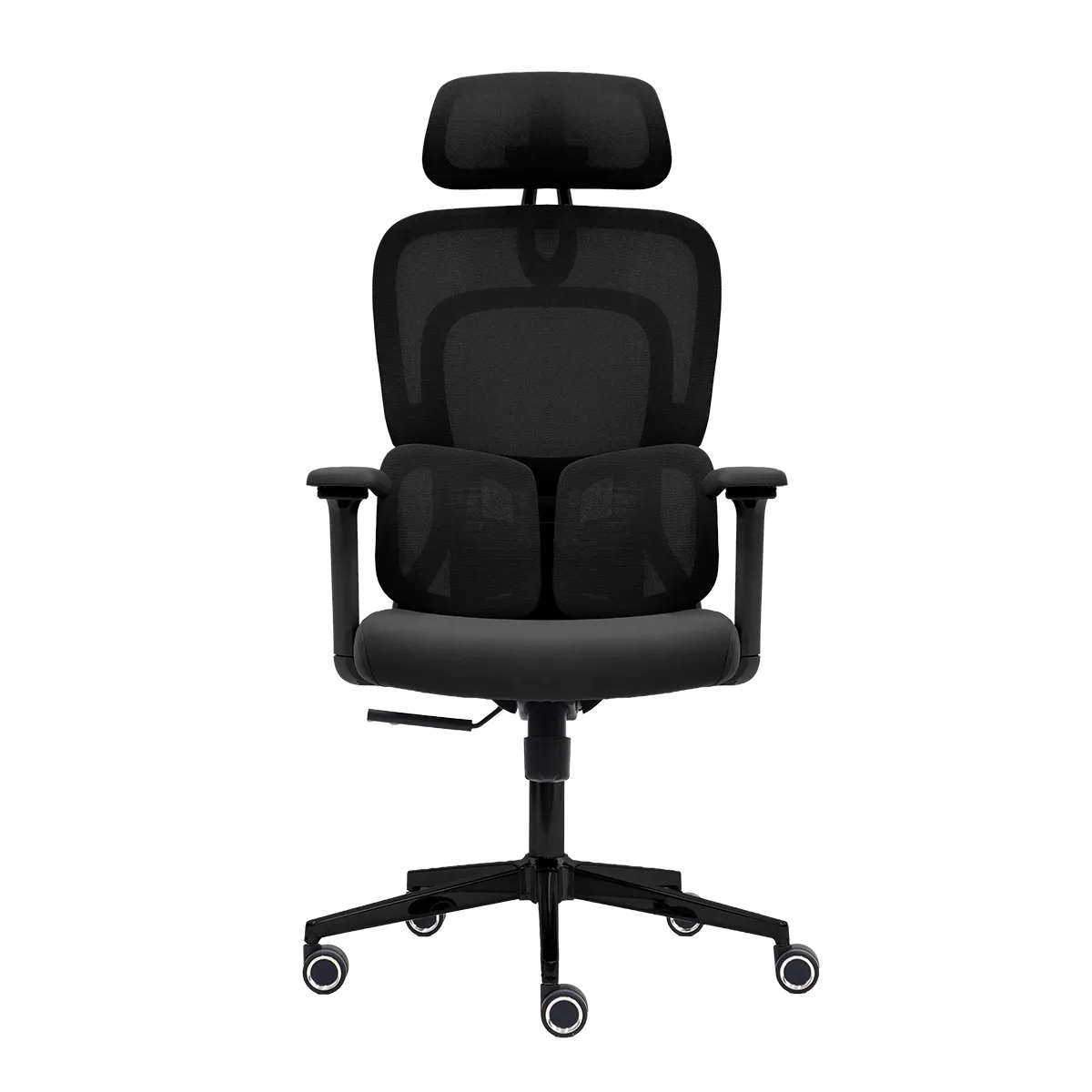 Cadeira Escritório Lombar 4D Preta