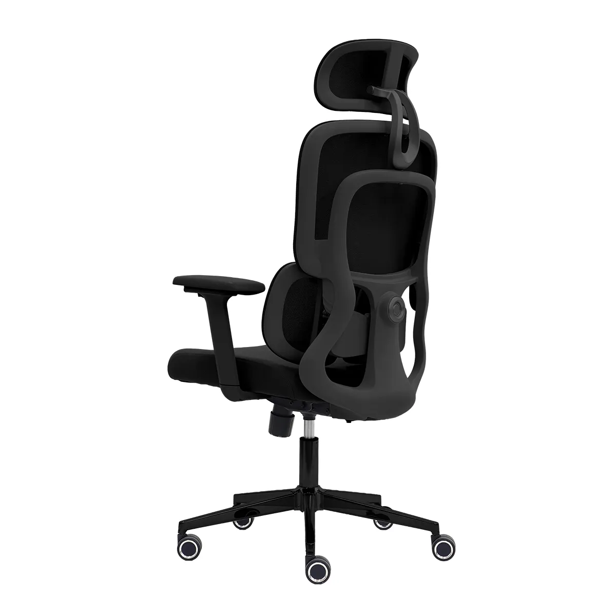 Cadeira Escritório Lombar 4D Preta