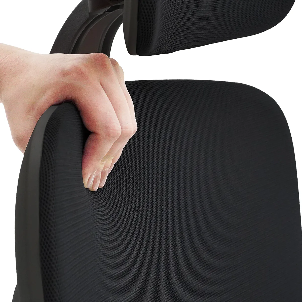 Cadeira Escritório Lombar 4D Preta