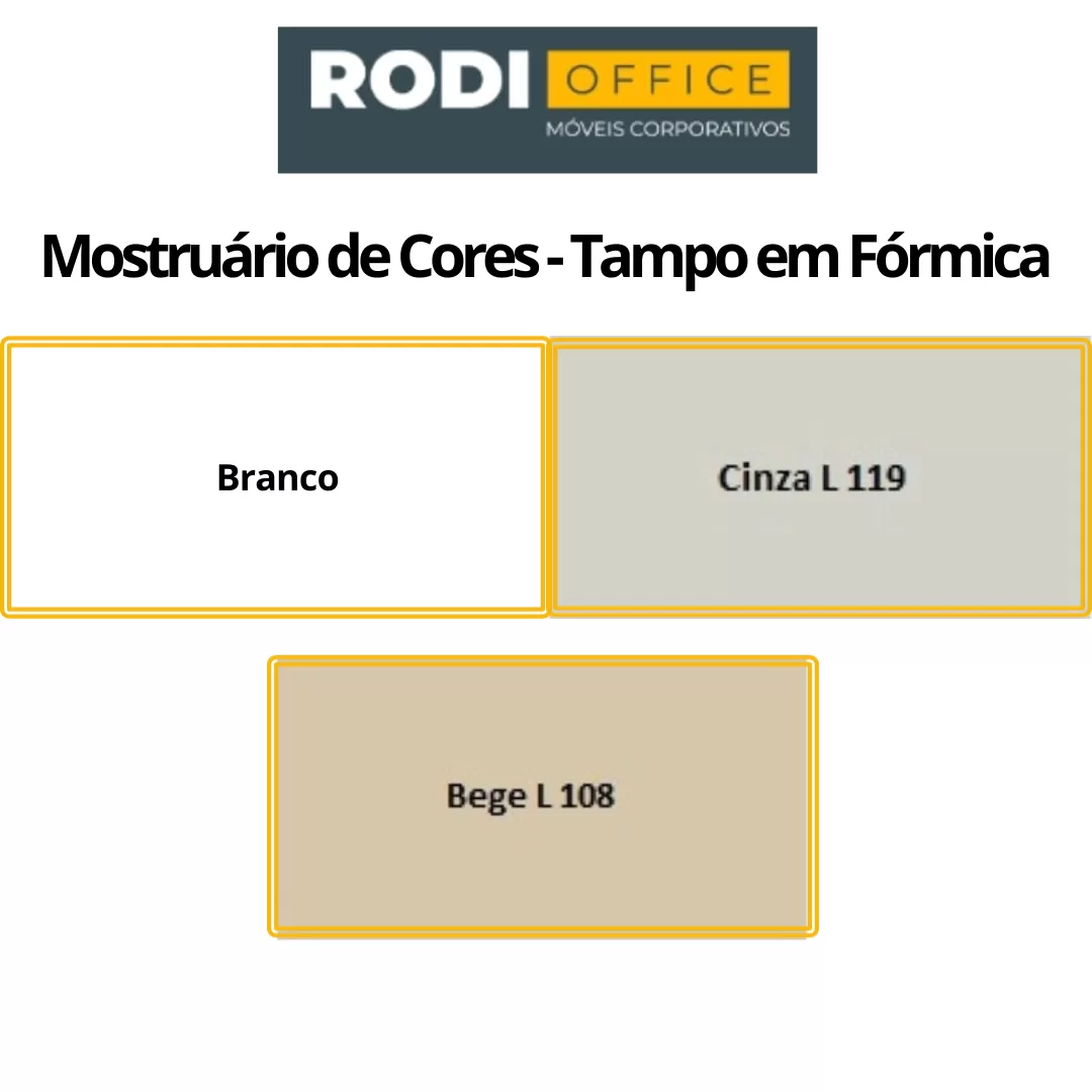 Mesa para Refeitório Industrial - 4 Lugares - MDF 30 mm | Fórmica - Barra W