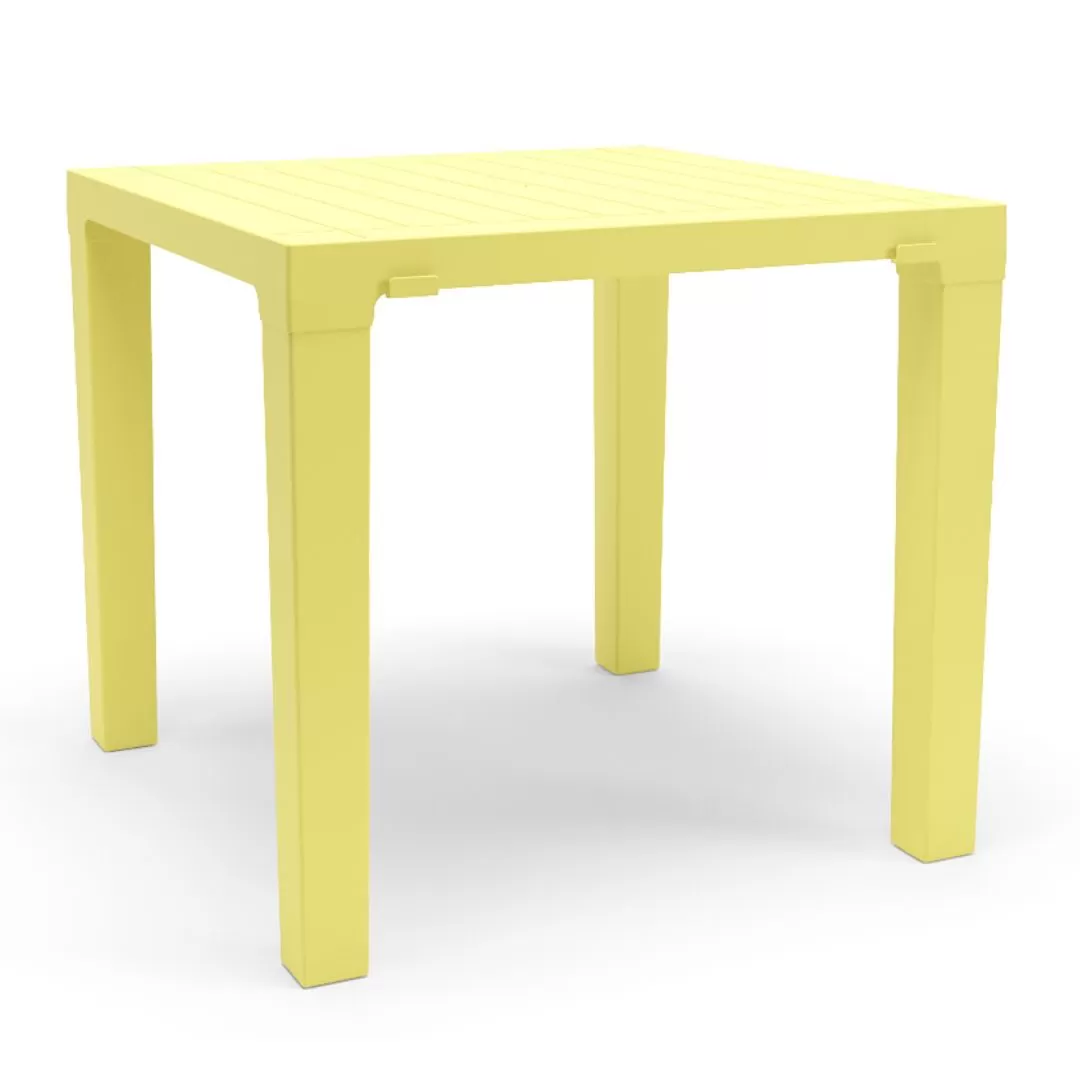 Mesa Quadrada 0,80 x 0,80 Polipropileno - Amarela Mesa Quadrada 0,80 x 0,80 Polipropileno - Amarela