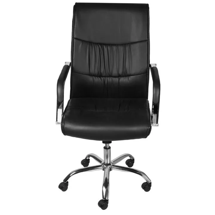 Cadeira Prestige Diretor Giratória PU Com Relax – Cromada