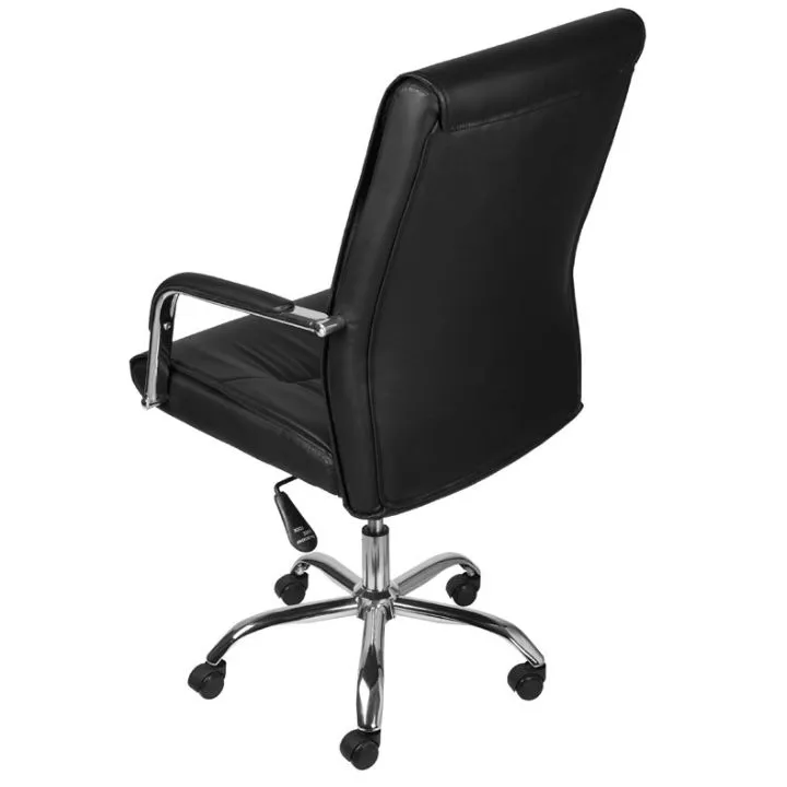 Cadeira Prestige Diretor Giratória PU Com Relax – Cromada