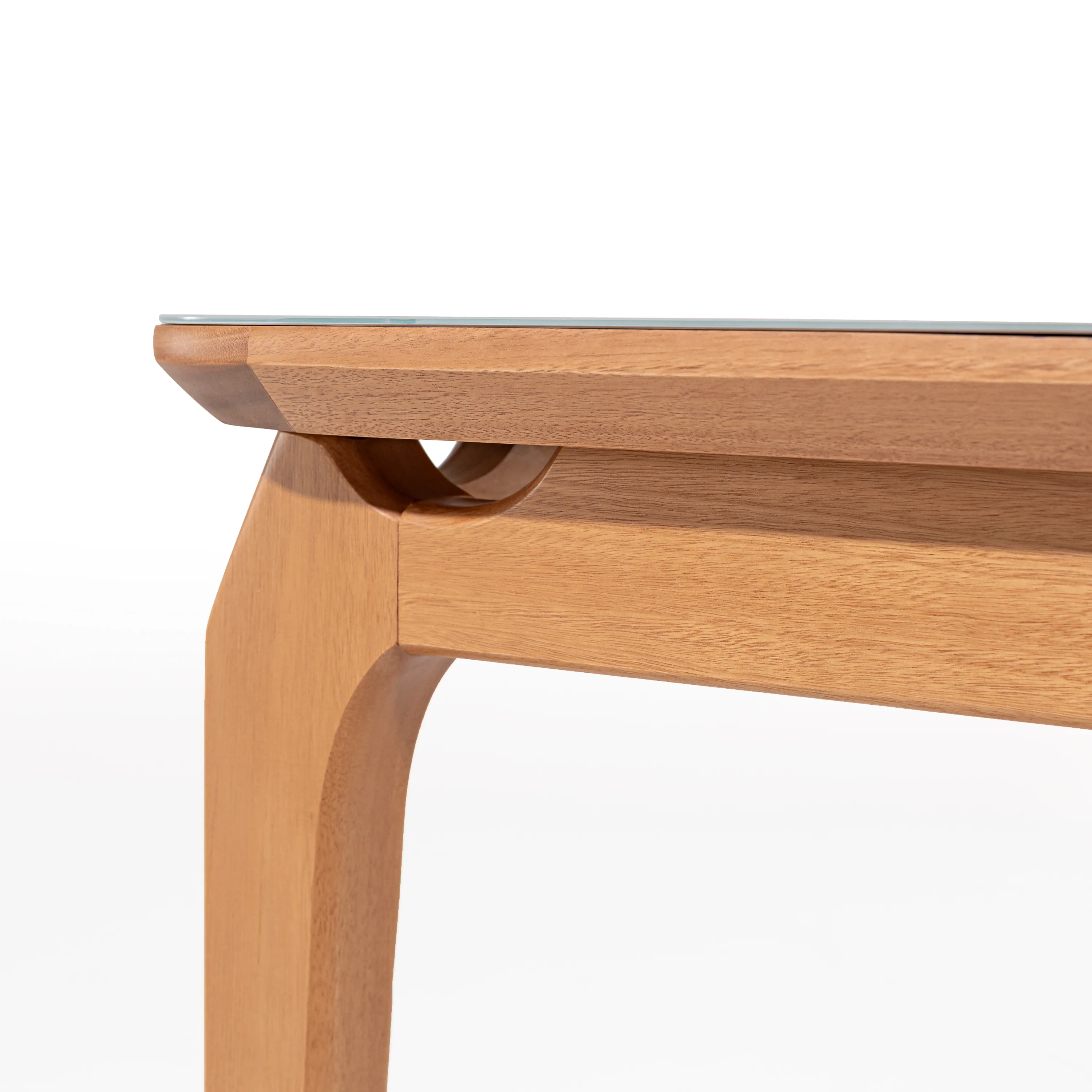 Mesa Retangular Argos 1,40 x 0,90 cm Tampo MDF e Madeira Eucalipto - Tampo Encabeçado
