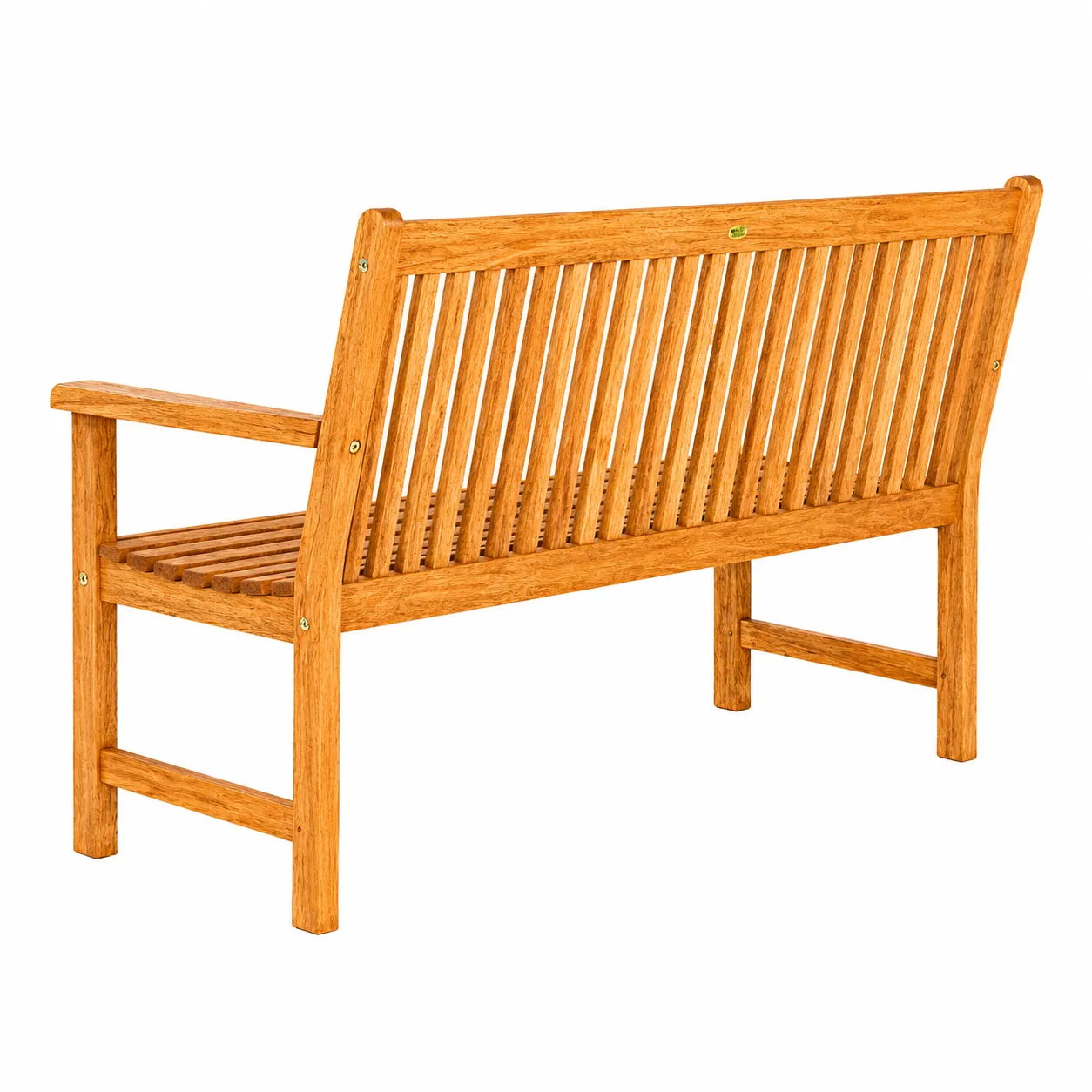 Banco de Jardim 2 lugares em Madeira Ripado - Recanto – Acabamento Stain