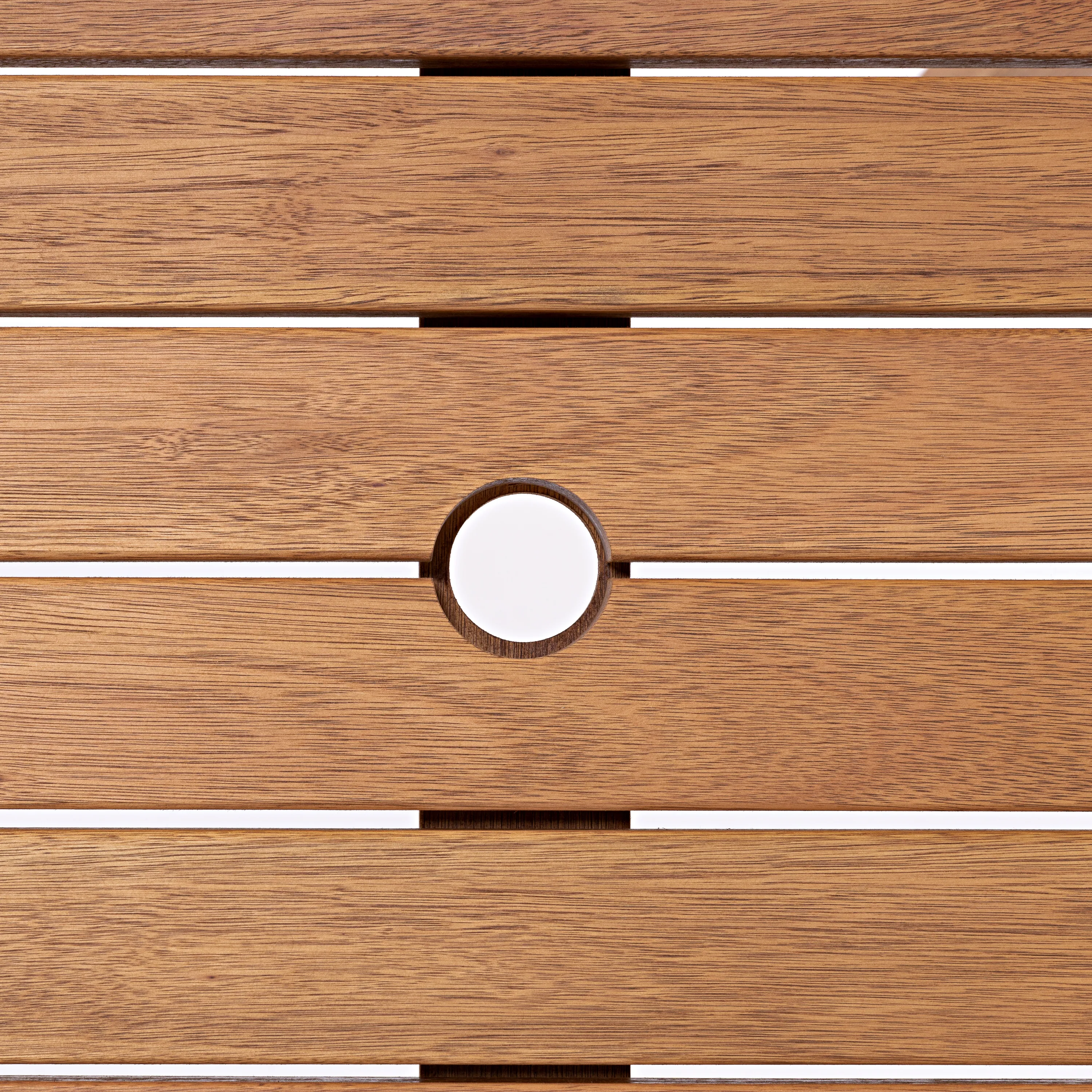 Mesa Ripada Redonda Recanto Ø 120 Cm - Stain Jatobá