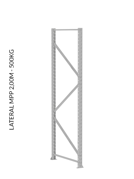 MinI Porta Pallet Módulo Inicial 2,00 x 1,20 x 0,80 - 500 Kg por nível 