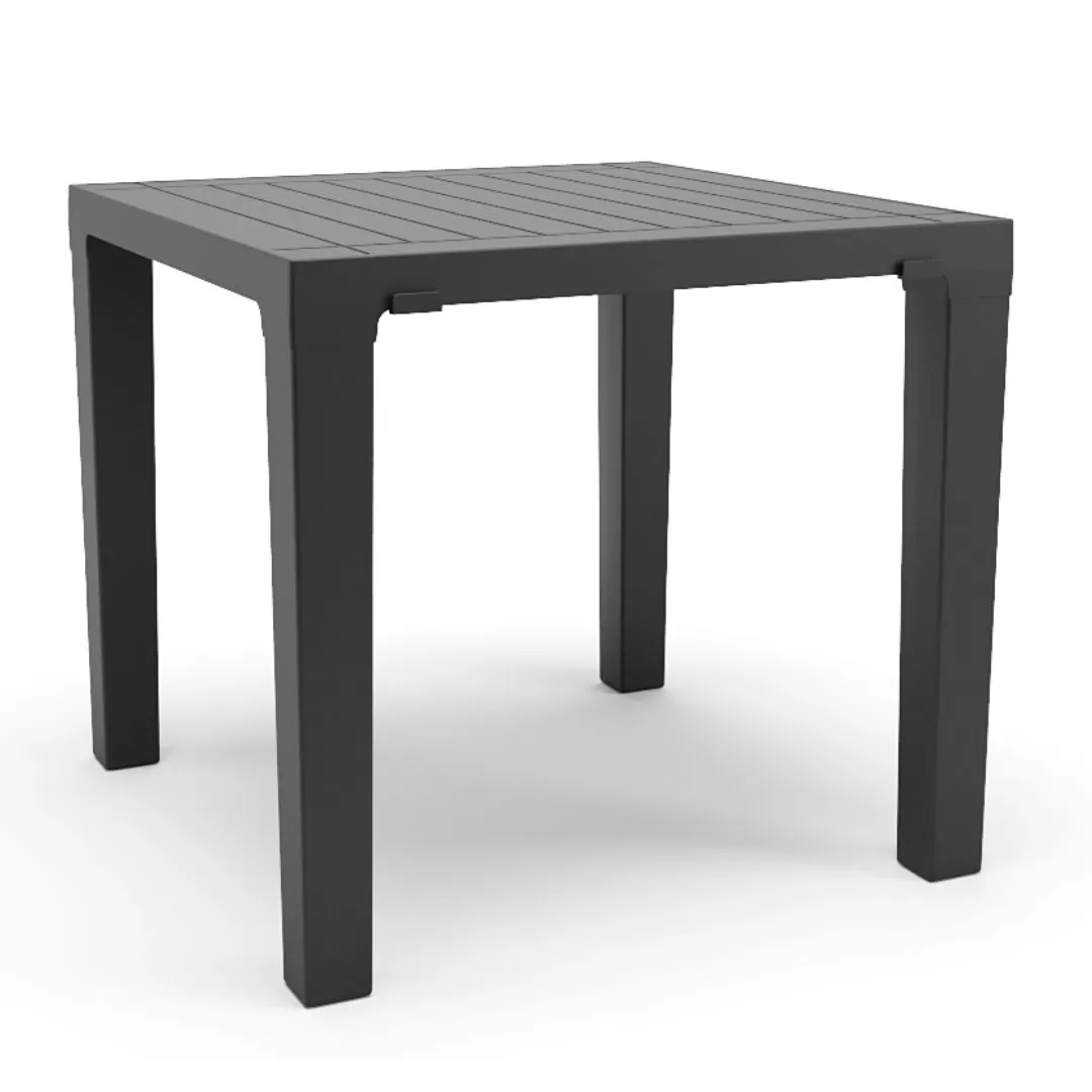 Mesa Quadrada 0,80 x 0,80 Polipropileno - Preta Mesa Quadrada 0,80 x 0,80 Polipropileno - Preta