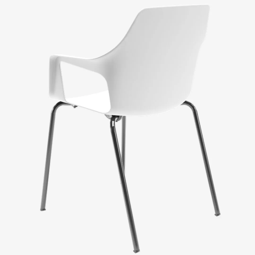 Cadeira Vesper Com Braço - Polipropileno Branco