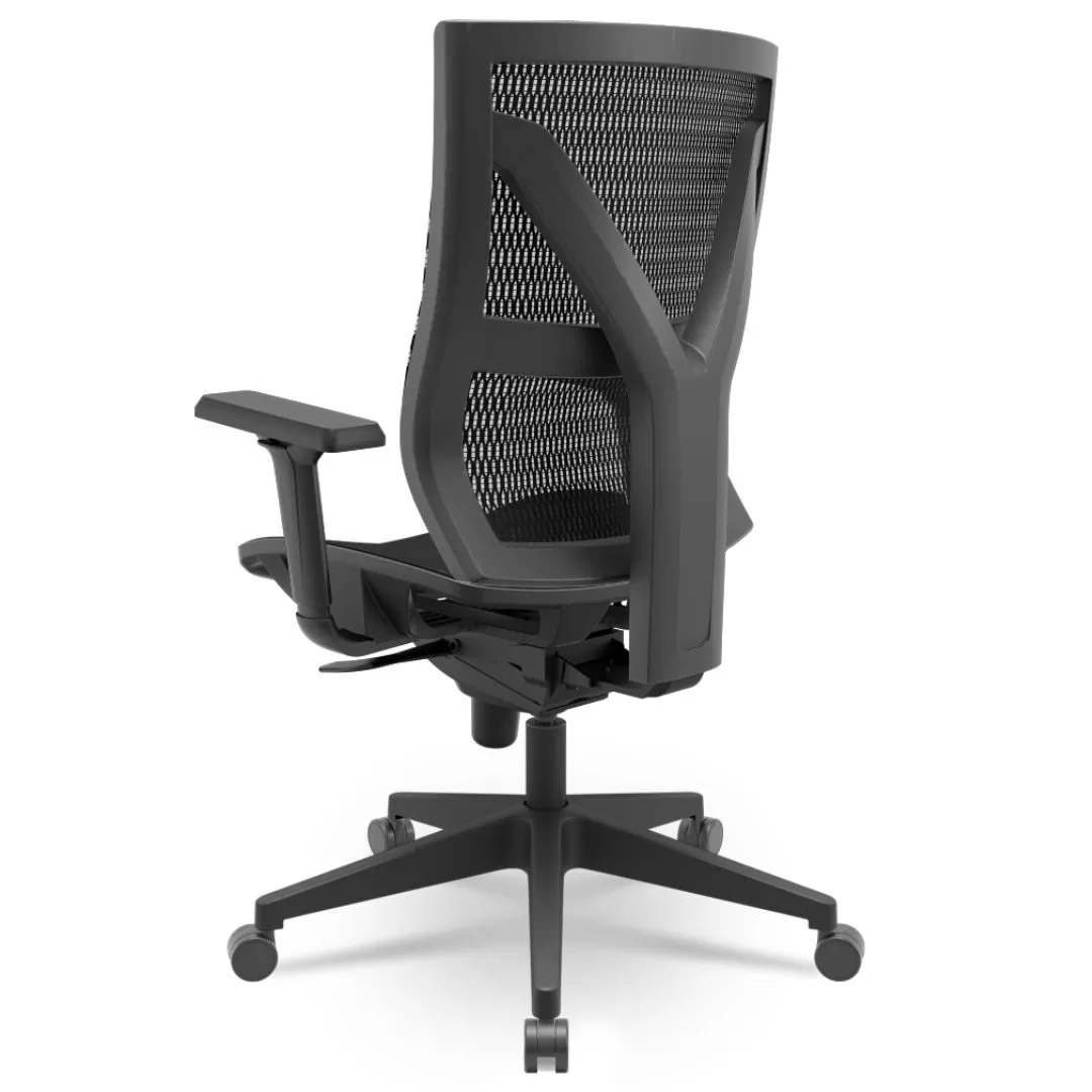 Cadeira Darix X+ Presidente - Assento Tela - Base PIRAMIDAL - Syncron - Preta