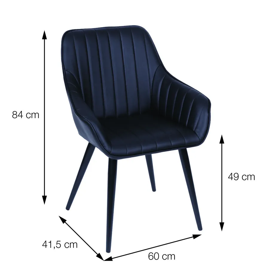 Poltrona Vogue com Braço - Café