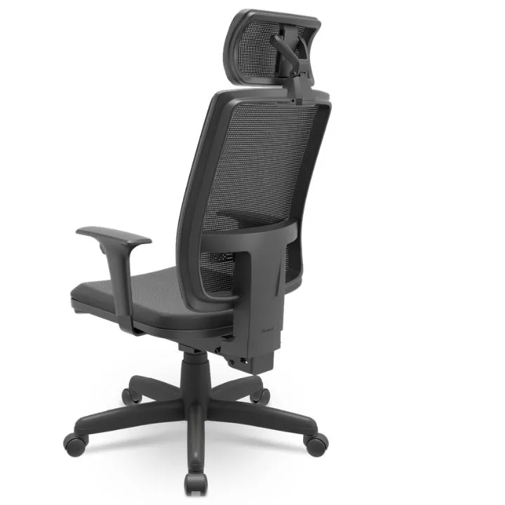 Cadeira Brizza Alta Ergonômica - BackPlax - Braço Regulável - Com Apoio