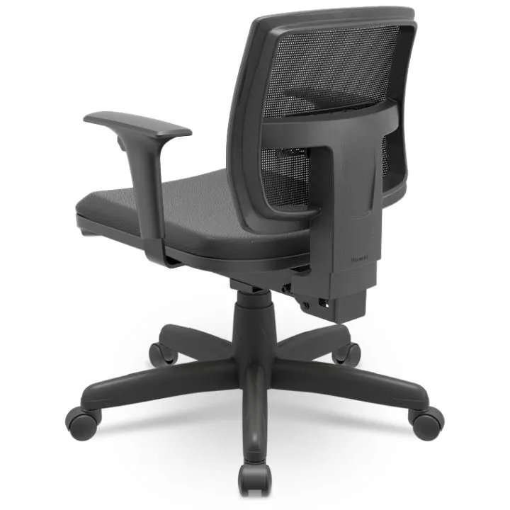 Cadeira Brizza Baixa Ergonômica - BackPlax - Braço Regulável