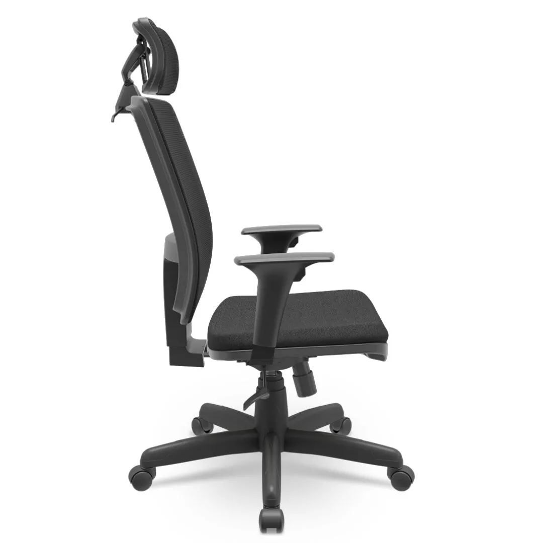 Cadeira Brizza Presidente - RelaxPlax - Braço Regulável - Com Apoio