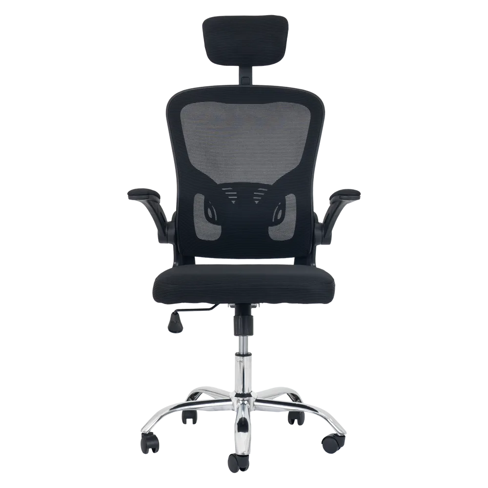 Cadeira Escritório Basic Mesh Presidente - Preta