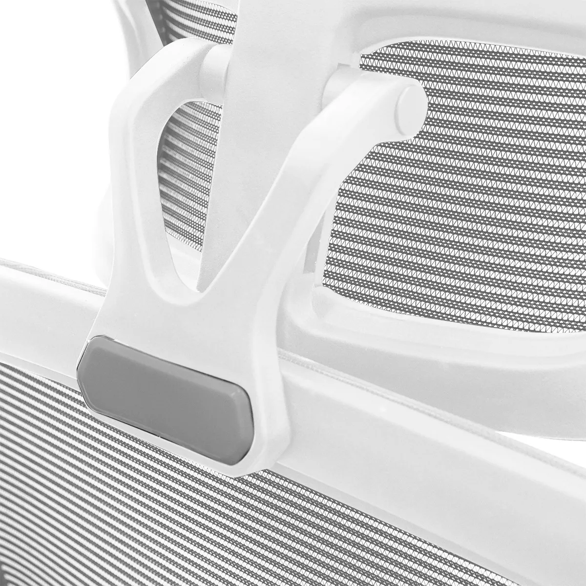 Cadeira Presidente Best Pro Mesh Cinza – Braços Rebatíveis e Apoio Lombar