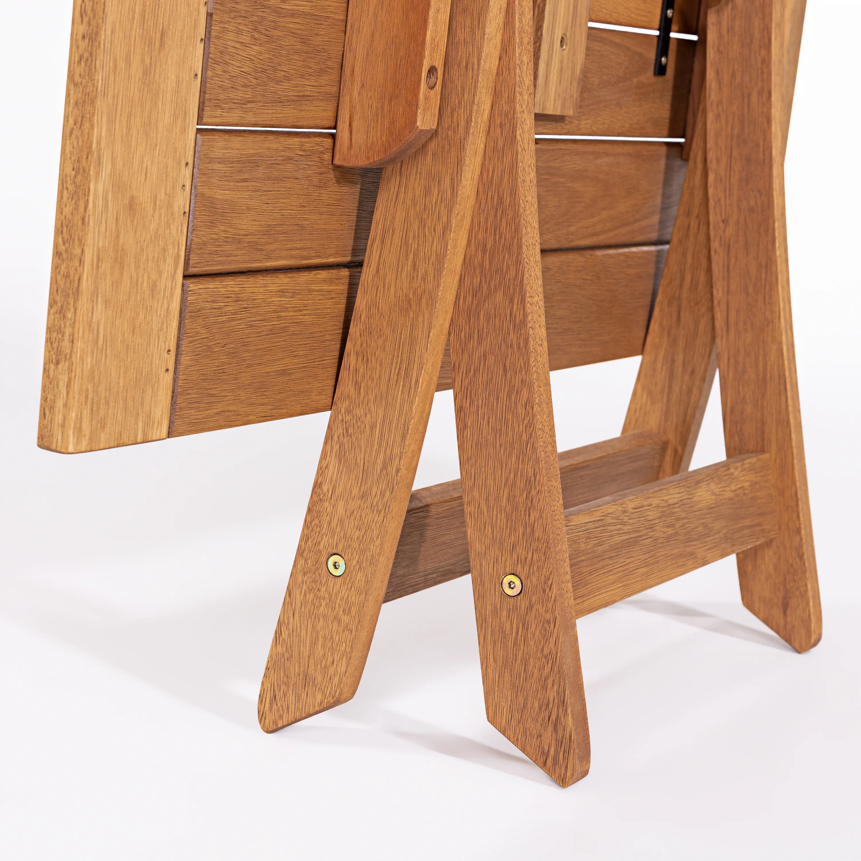 Mesa Madeira Quadrada Dobrável Ø 90 Cm - Stain Jatobá