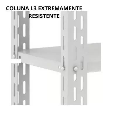 Estante De Aço 6 Prateleiras Chapa 22 / Coluna Chapa 14 L3 - 2,00 X 0,92 X 0,60 | EDI-X 006/600 - 110 Kg Prat.