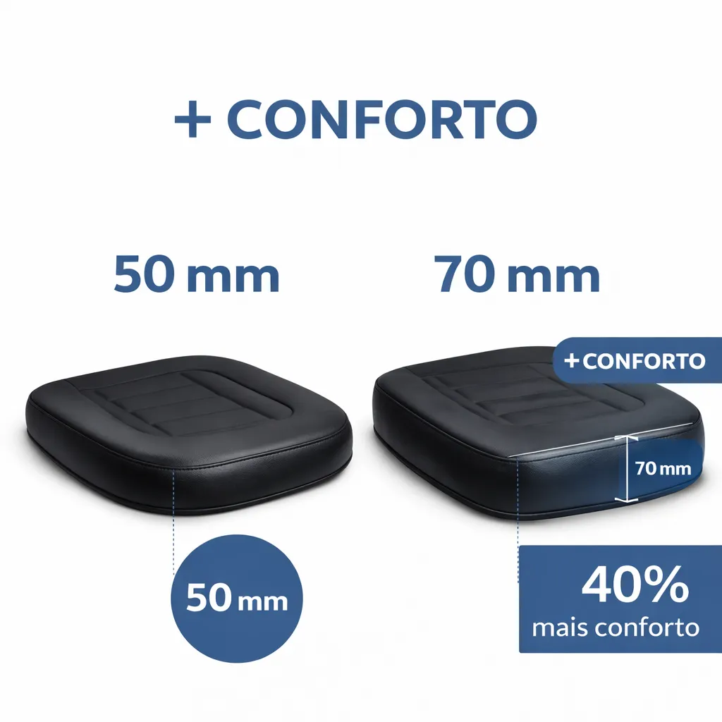 Cadeira Comfort 70 Plus Universitária - Prancheta Escamoteável - Assento Espuma injetada 70 mm