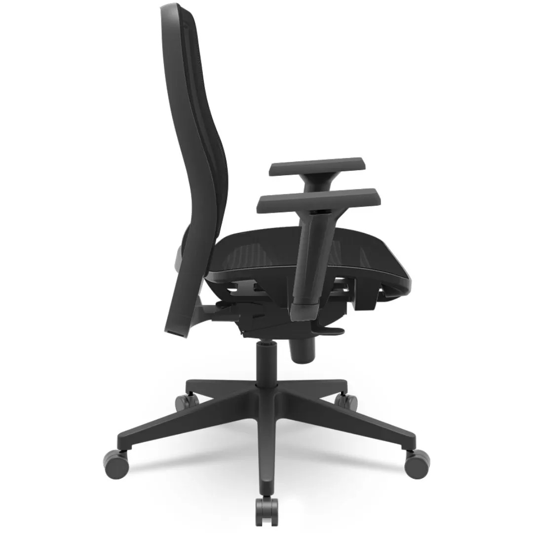 Cadeira Titan Presidente - Assento Tela - Base Piramidal - Syncron - Preta