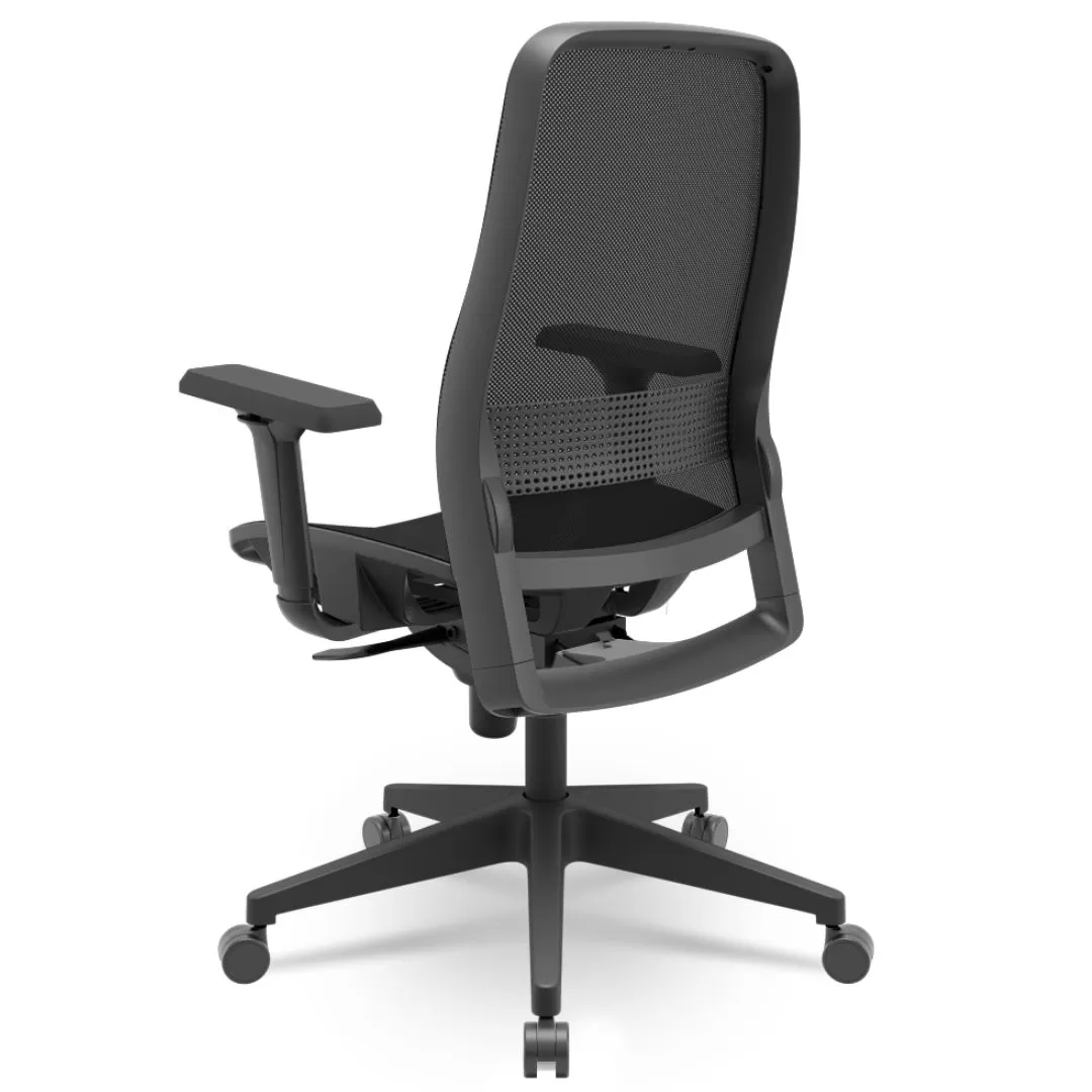 Cadeira Titan Presidente - Assento Tela - Base Piramidal - Syncron - Preta