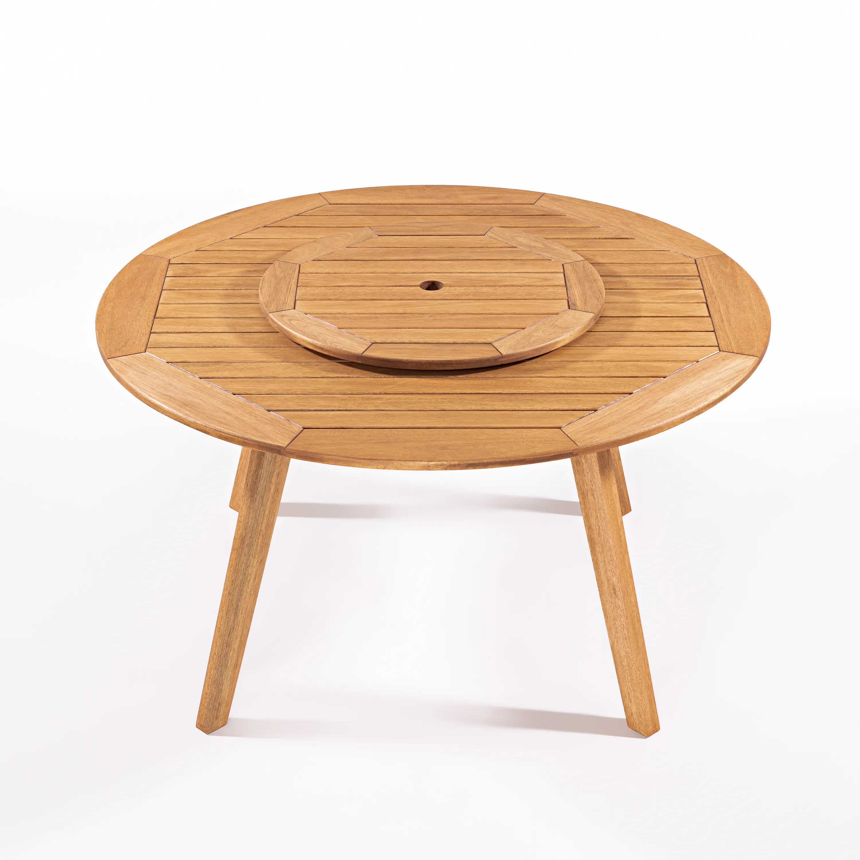Mesa Tambaú Madeira Redonda Tampo giratório Ø 140 Cm - Stain Jatobá