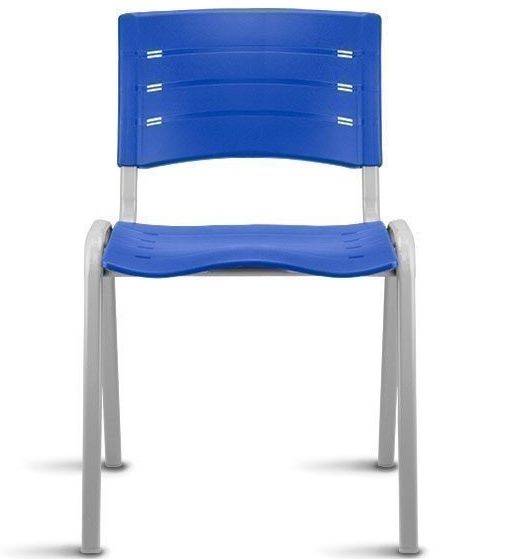 Cadeira Para Refeitório NEW ISO Fixa Empilhável 