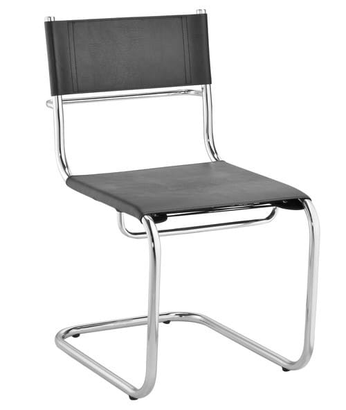 Cadeira Ideale Aproximação Sem Braço - Couro 100% Natural 