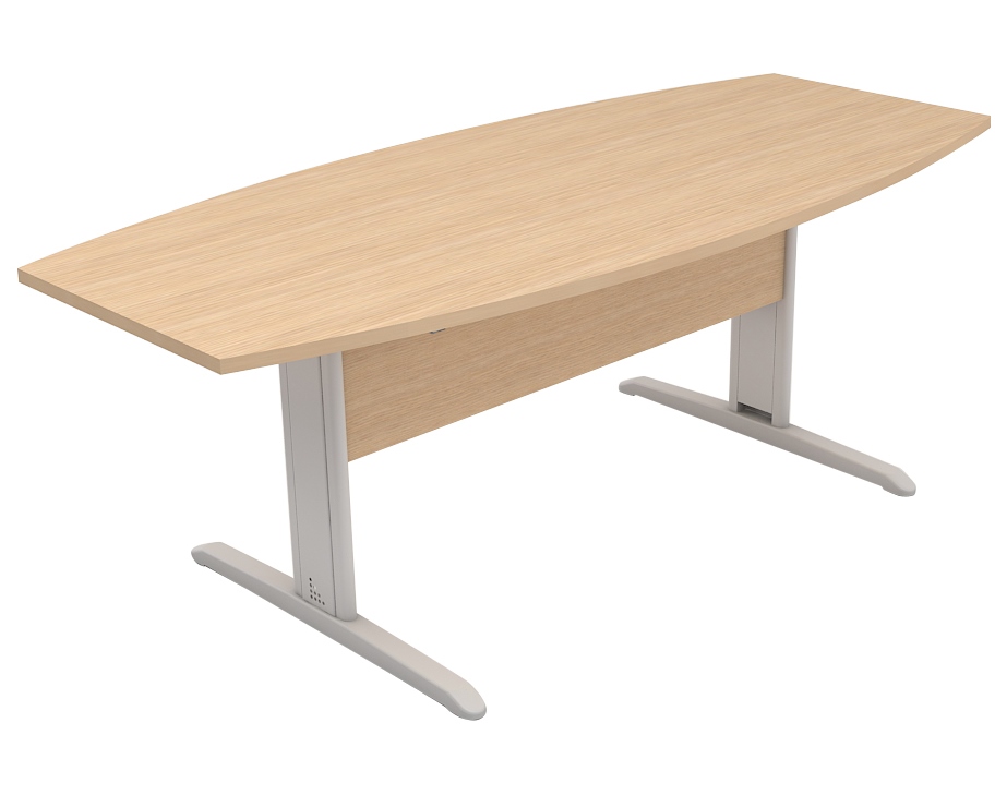  Mesa Reunião Escritório 6 Lugares | Semi-Oval 1600 x 900 - Romanzza Plus 25 mm 