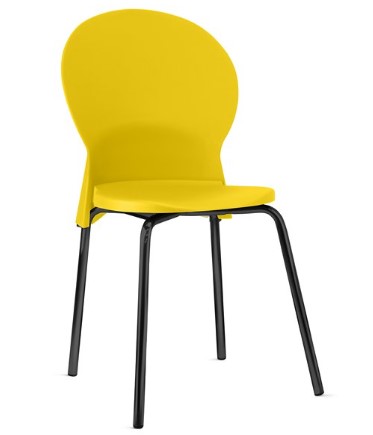 Cadeira Luna Polipropileno - Amarela - Frisokar