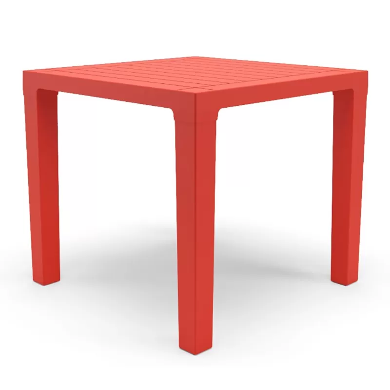 Mesa Quadrada 0,80 X 0,80 Polipropileno - Vermelha Mesa Quadrada 0,80 X 0,80 Polipropileno - Vermelha
