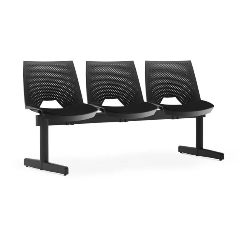 Longarina Polipropileno Strike Black 3 Lugares - Frisokar