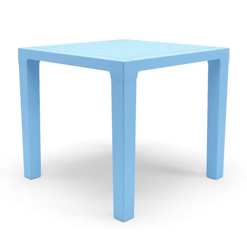 Mesa Quadrada 0,80 X 0,80 Polipropileno - Azul Celeste Mesa Quadrada 0,80 X 0,80 Polipropileno - Azul Celeste