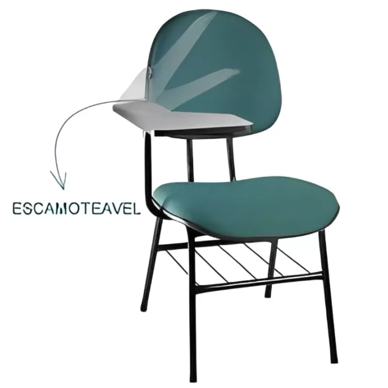 Cadeira Executiva Universitária Com Suporte Para Livros - Prancheta Escamoteável