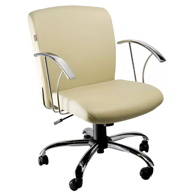 Cadeira Luxo Eleganzza Diretor Giratória - Cromada