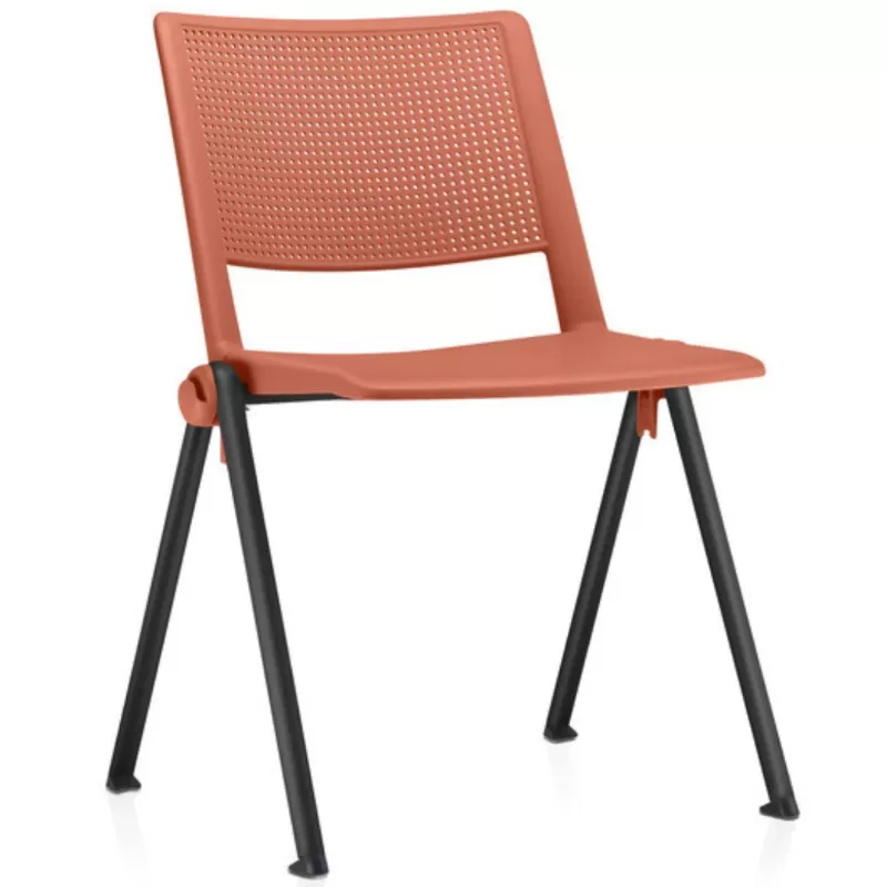 Cadeira UP Fixa - Design Italiano - Salmão