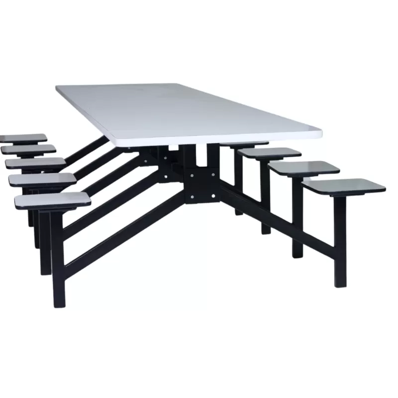 Mesa Para Refeitório Industrial - 6 Lugares - MDF 30 Mm | Fórmica - Barra W