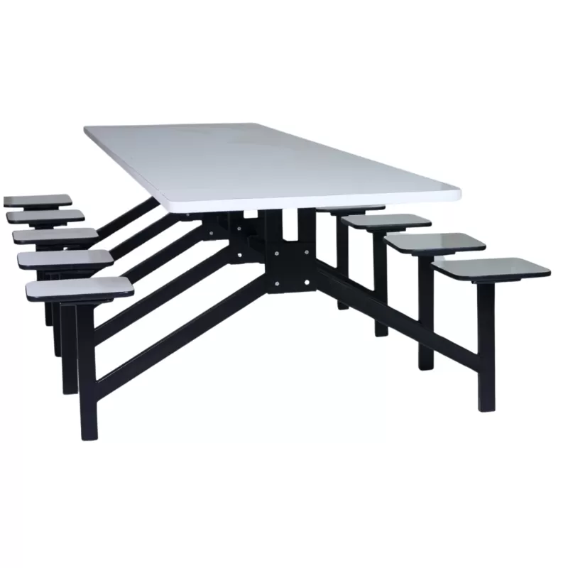 Mesa Para Refeitório Industrial - 10 Lugares - MDF 30 Mm | Fórmica - Barra W