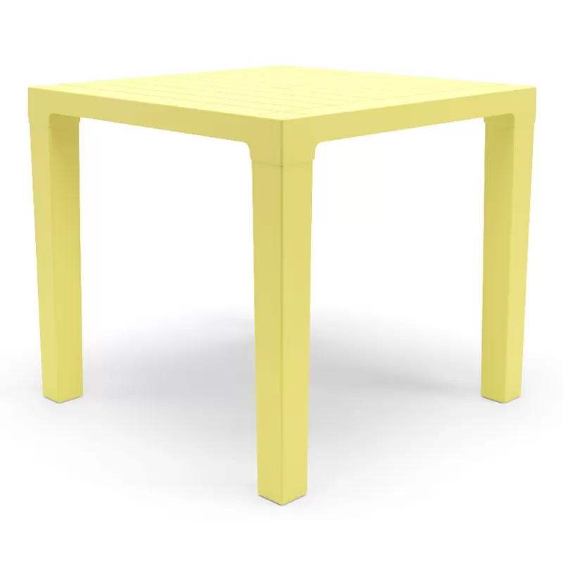 Mesa Quadrada 0,80 x 0,80 Polipropileno - Amarela Mesa Quadrada 0,80 x 0,80 Polipropileno - Amarela