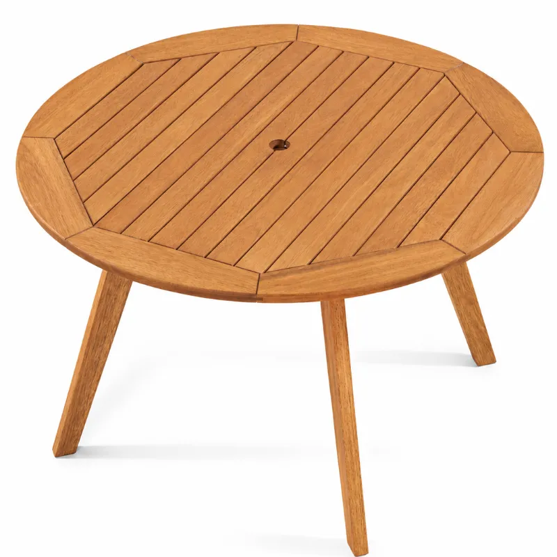 Mesa Jantar Redonda Tambaú Stain Jatobá 140cm