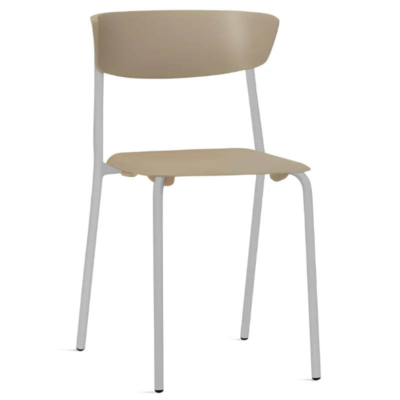 Cadeira Bit FK - Polipropileno Fendi | Cinza